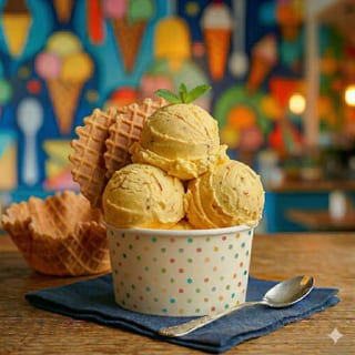 Kesar Pista Ice Cream